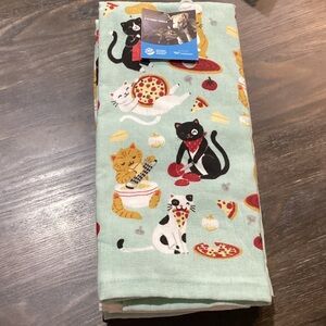 Cat Print Kitchen Towel